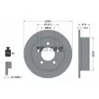 TEXTAR 92198703 - Jeu de 2 disques de frein arrière