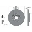 TEXTAR 92198805 - Jeu de 2 disques de frein avant