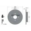TEXTAR 92204000 - Jeu de 2 disques de frein arrière