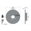 TEXTAR 92221003 - Jeu de 2 disques de frein arrière