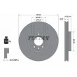 TEXTAR 92230303 - Jeu de 2 disques de frein avant