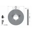 TEXTAR 92234700 - Jeu de 2 disques de frein avant