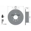 TEXTAR 92240803 - Jeu de 2 disques de frein arrière