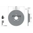 TEXTAR 92242703 - Jeu de 2 disques de frein arrière