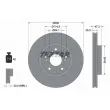 TEXTAR 92257303 - Jeu de 2 disques de frein avant