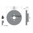 TEXTAR 92261200 - Jeu de 2 disques de frein avant