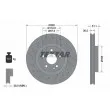 TEXTAR 92262105 - Jeu de 2 disques de frein avant