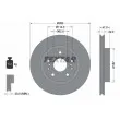 TEXTAR 92268303 - Jeu de 2 disques de frein avant