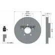 TEXTAR 92271403 - Jeu de 2 disques de frein avant