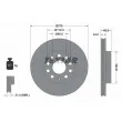 TEXTAR 92271903 - Jeu de 2 disques de frein avant