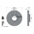 TEXTAR 92273003 - Jeu de 2 disques de frein avant