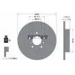 TEXTAR 92274003 - Jeu de 2 disques de frein arrière