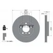 TEXTAR 92275605 - Jeu de 2 disques de frein avant