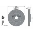 TEXTAR 92283905 - Jeu de 2 disques de frein avant