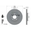 TEXTAR 92287103 - Jeu de 2 disques de frein arrière