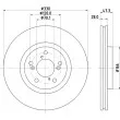 Jeu de 2 disques de frein avant TEXTAR [92298703]