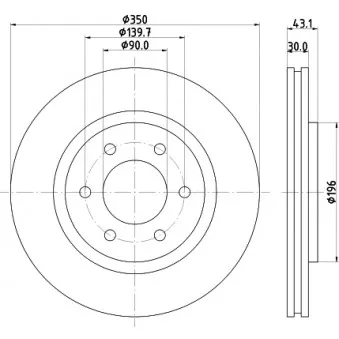 TEXTAR 92298803 - Jeu de 2 disques de frein avant