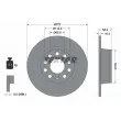 Jeu de 2 disques de frein arrière TEXTAR [92300003]