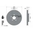 TEXTAR 92300703 - Jeu de 2 disques de frein avant