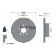 TEXTAR 92327005 - Jeu de 2 disques de frein avant