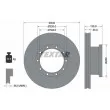 TEXTAR 93058100 - Jeu de 2 disques de frein avant
