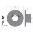Jeu de 2 disques de frein avant TEXTAR [93084100]