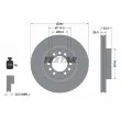 TEXTAR 93127200 - Jeu de 2 disques de frein avant