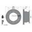 Jeu de 2 disques de frein avant TEXTAR [93177700]