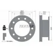 Jeu de 2 disques de frein arrière TEXTAR [93193000]