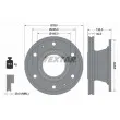 TEXTAR 93221200 - Jeu de 2 disques de frein arrière