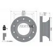 TEXTAR 93296100 - Jeu de 2 disques de frein arrière