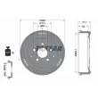 TEXTAR 94008300 - Tambour de frein