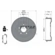 TEXTAR 94032800 - Tambour de frein