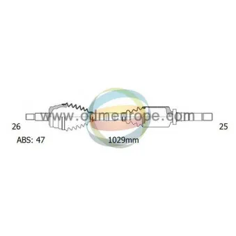 ODM-MULTIPARTS 18-222111 - Arbre de transmission