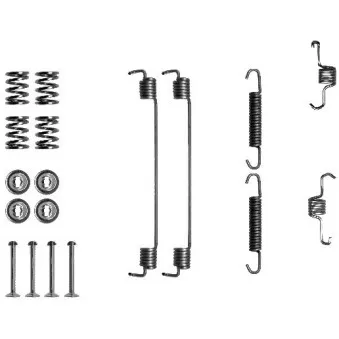 Kit d'accessoires, mâchoire de frein METZGER 105-0750