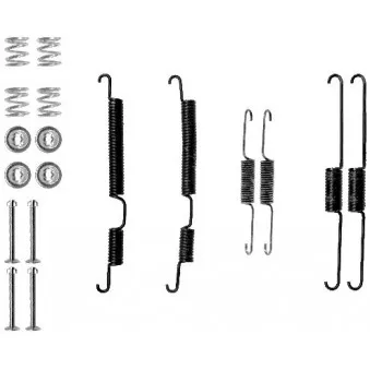 Kit d'accessoires, mâchoire de frein METZGER 105-0035
