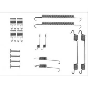 Kit d'accessoires, mâchoire de frein METZGER 105-0029