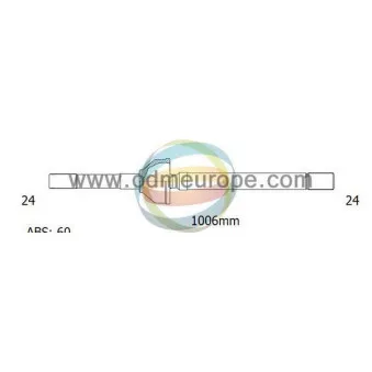 Arbre de transmission ODM-MULTIPARTS 18-272471