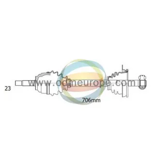 ODM-MULTIPARTS 18-291020 - Arbre de transmission