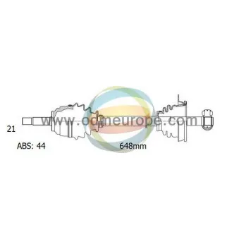 Arbre de transmission ODM-MULTIPARTS OEM 7701352413