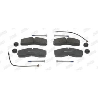 Jeu de 4 plaquettes de frein avant JURID OEM 2996532