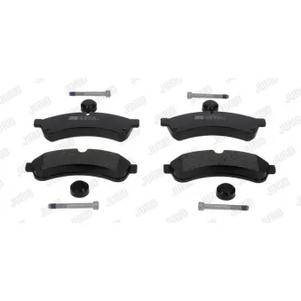 Jeu de 4 plaquettes de frein arrière JURID OEM 504232820