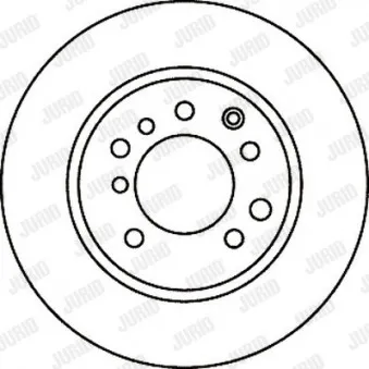 JURID 561050J - Jeu de 2 disques de frein arrière