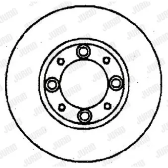 JURID 561103J - Jeu de 2 disques de frein avant