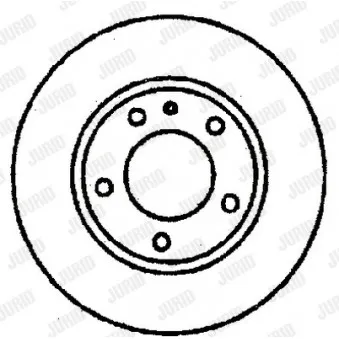 JURID 561123J - Jeu de 2 disques de frein arrière