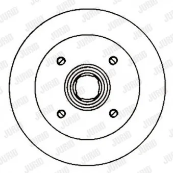 JURID 561138J - Jeu de 2 disques de frein avant
