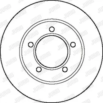 JURID 561234J - Jeu de 2 disques de frein avant