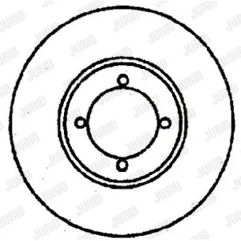 Jeu de 2 disques de frein avant JURID [561292J]