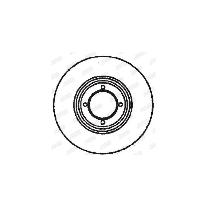 Jeu de 2 disques de frein avant JURID 561509JC - Visuel 1