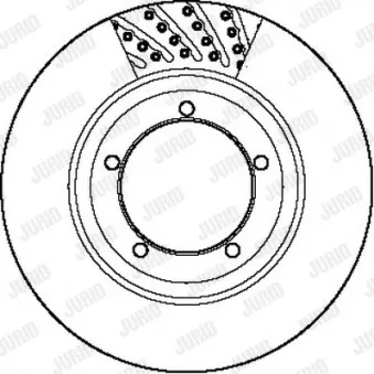 Jeu de 2 disques de frein avant JURID [561800J]